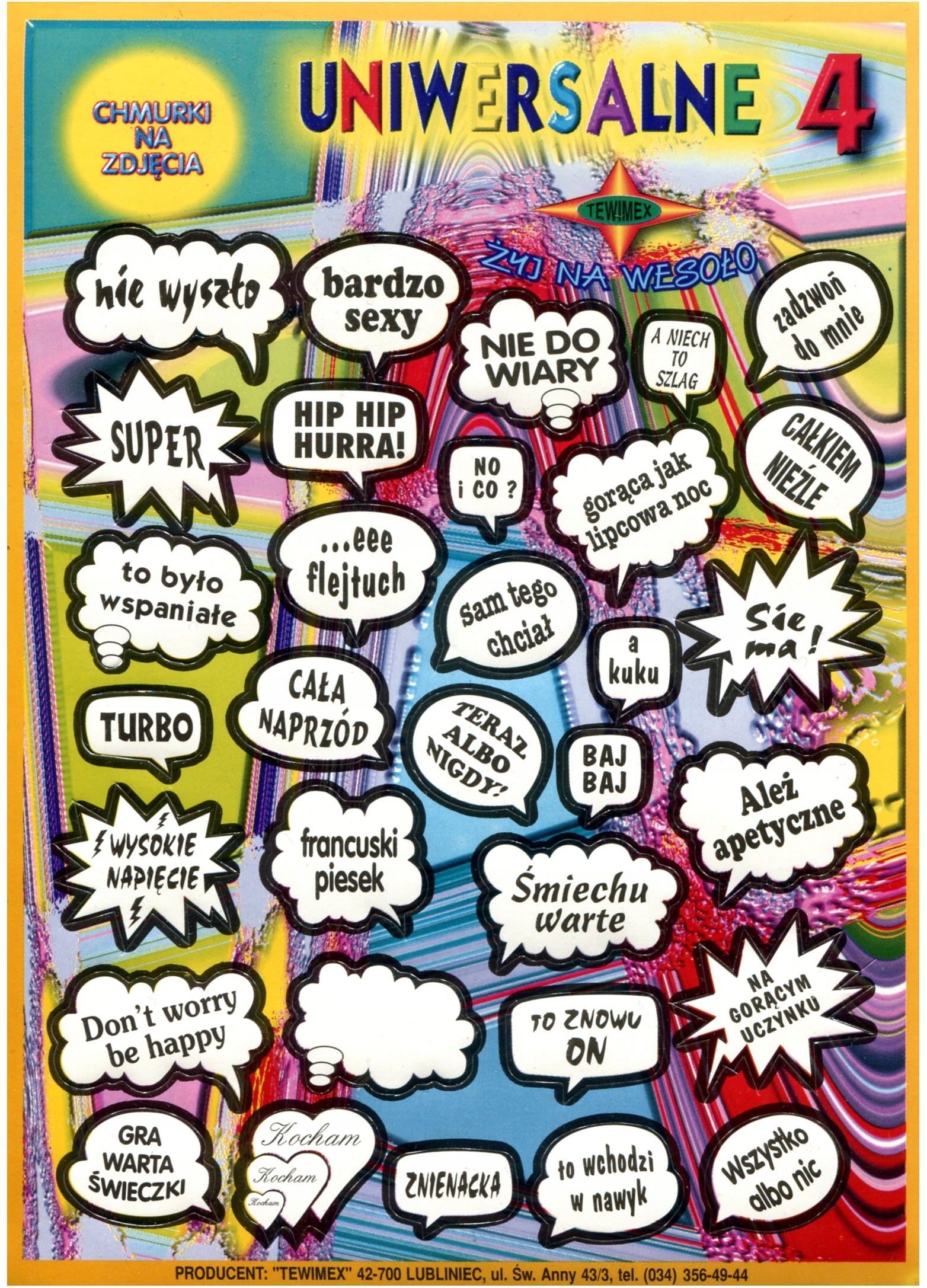 CHMURKI DO OPISÓW ZDJĘĆ, KSIĘGA GOŚCI, ALBUM