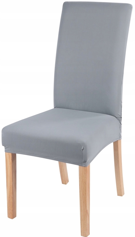 

Pokrowiec Na Krzesło Jasny Szary Elastyczny Uniwer