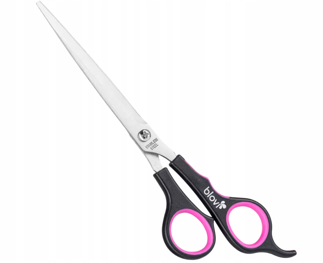 Levně Nůžky Blovi 7,5" rovné pro psa a kočku – mikrobrus, přesné stříhání
