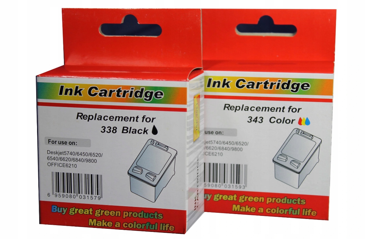 

2x Tusz Do Hp Psc 1500 1510 1510s 1600 338 343