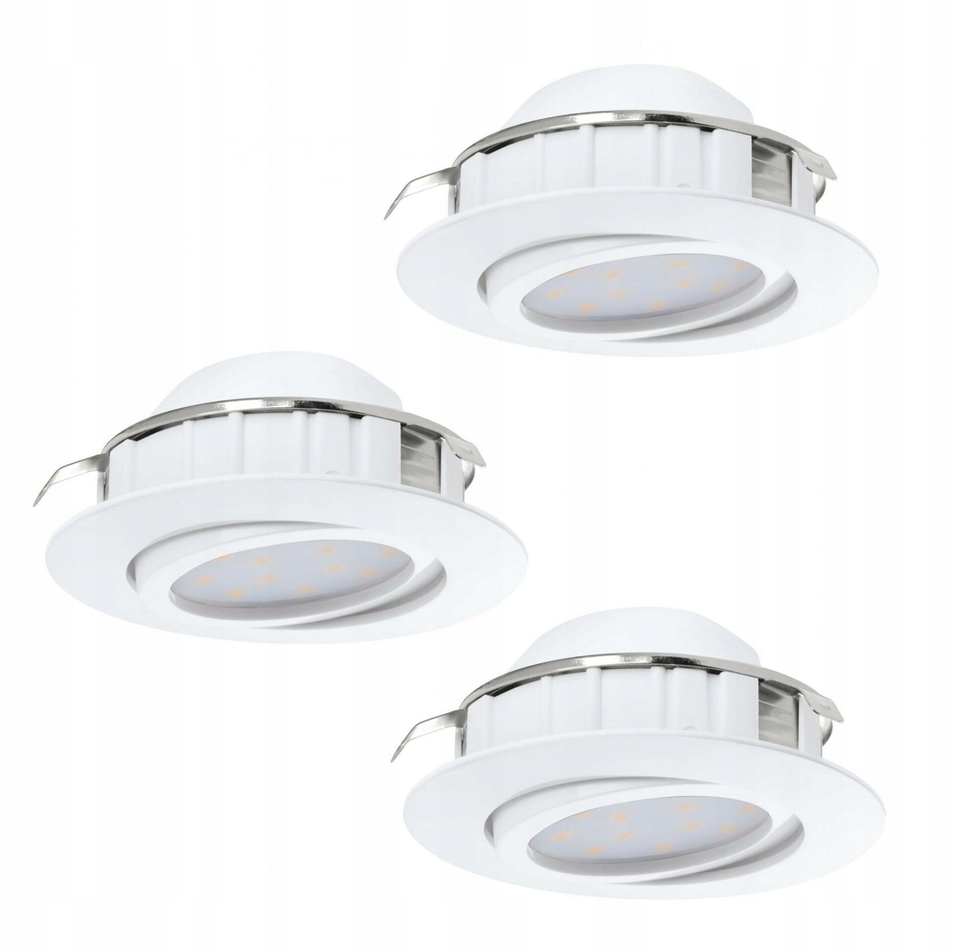 Vstavané bodové svietidlo Eglo Pineda 3x Led 18W 1500lm biela stmievateľné