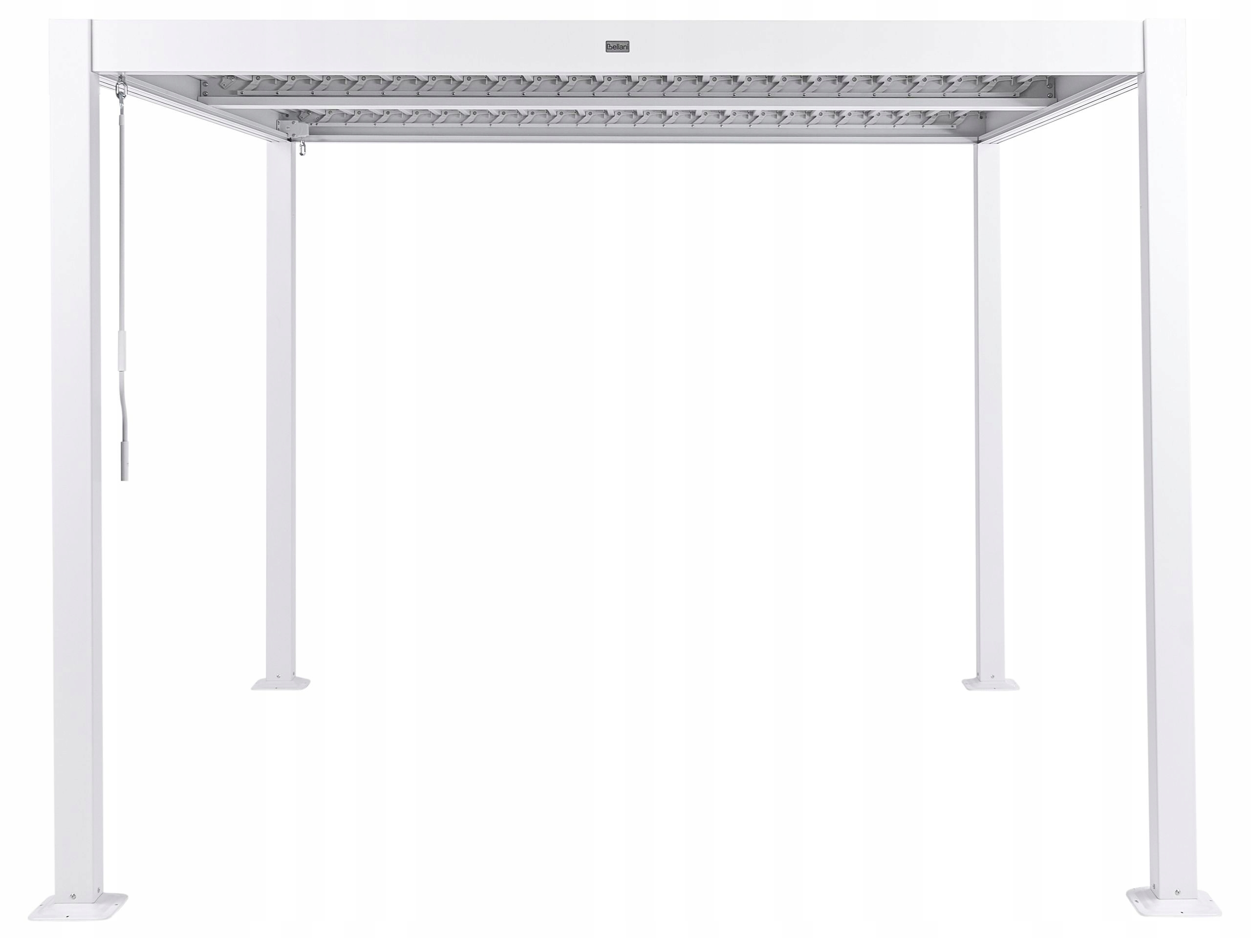 Pawilon ogrodowy altana 310 x 310cm metalowy biały
