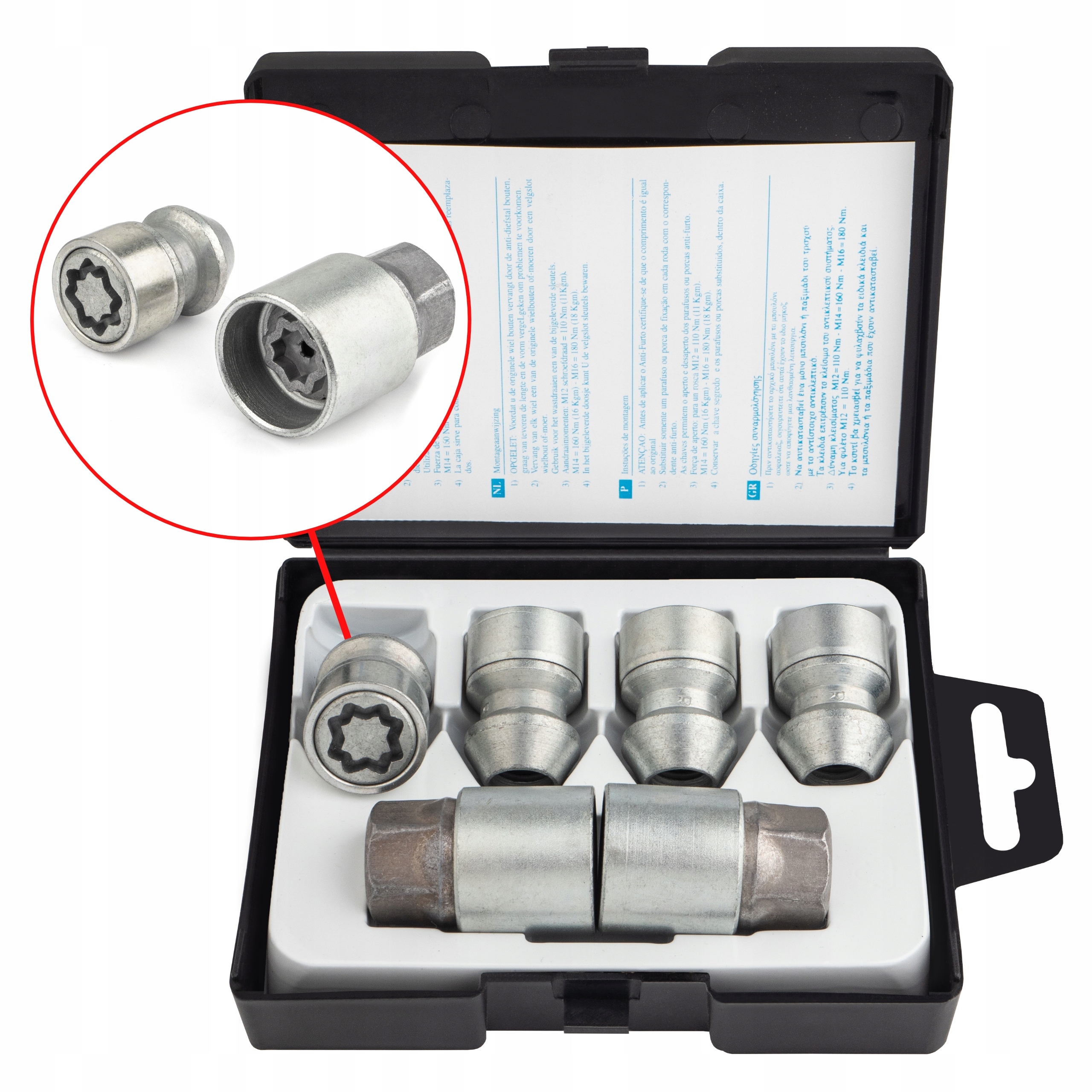 Bezpečnostní matice M14x1,5x34 mm Land Rover Chrysler Dodge