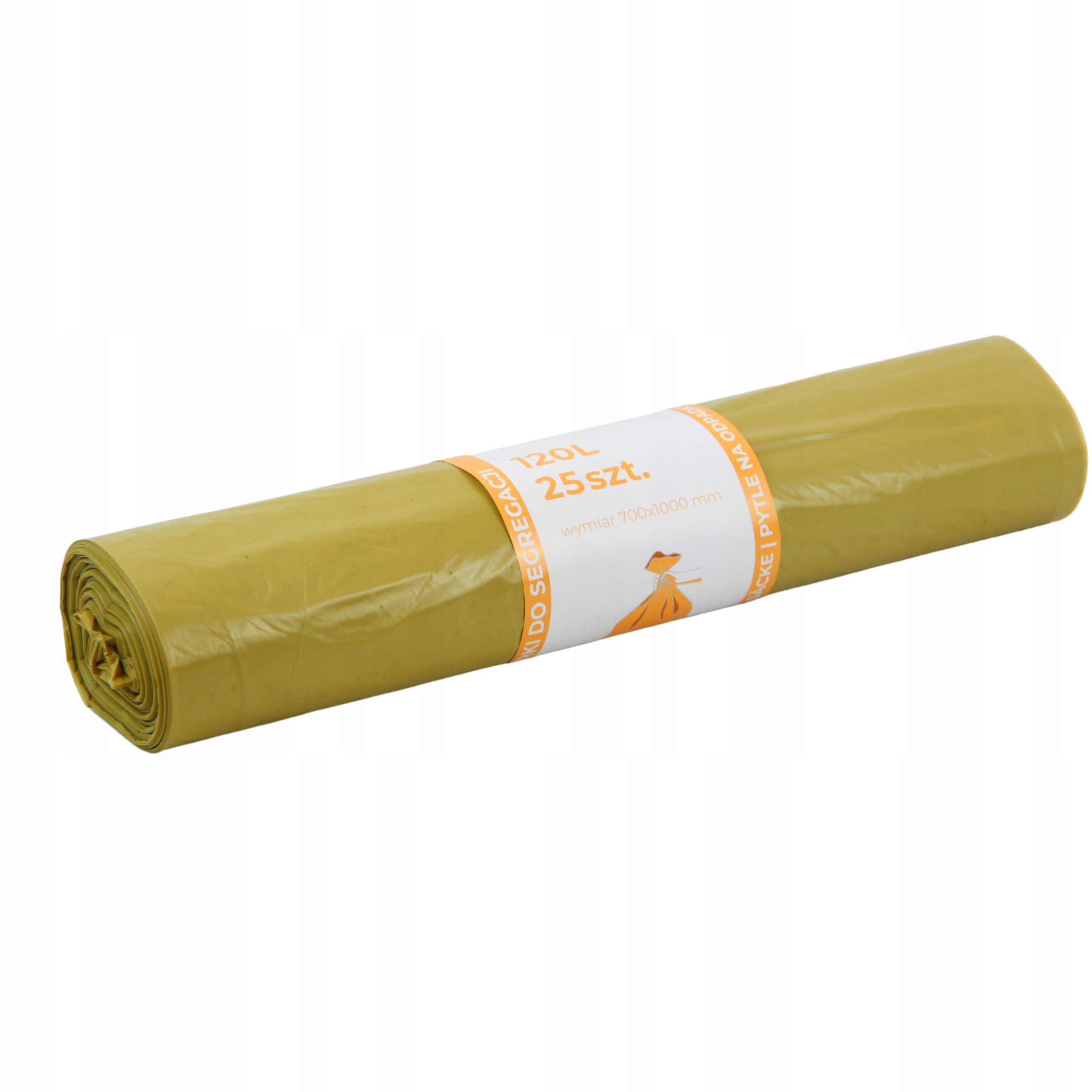 Levně Sáčky na odpadky 120 l žluté Silné! 250 kusů!