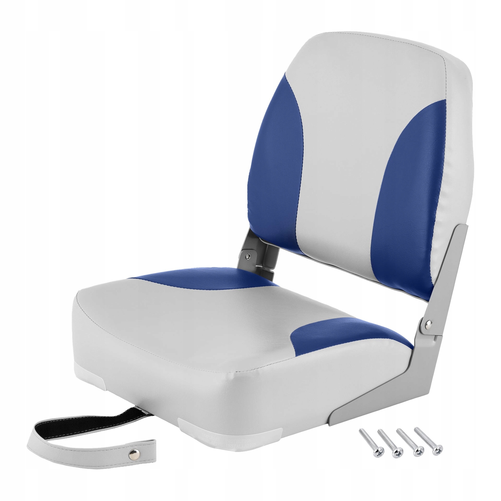 Fotel Do Łodzi Składany SIEDZiSKO Winylowy Wytrzymały 40x50x38 cm