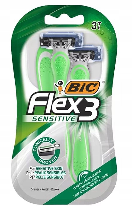 BIC 3 szt. Flex3 SENISITIVE maszynki do golenia