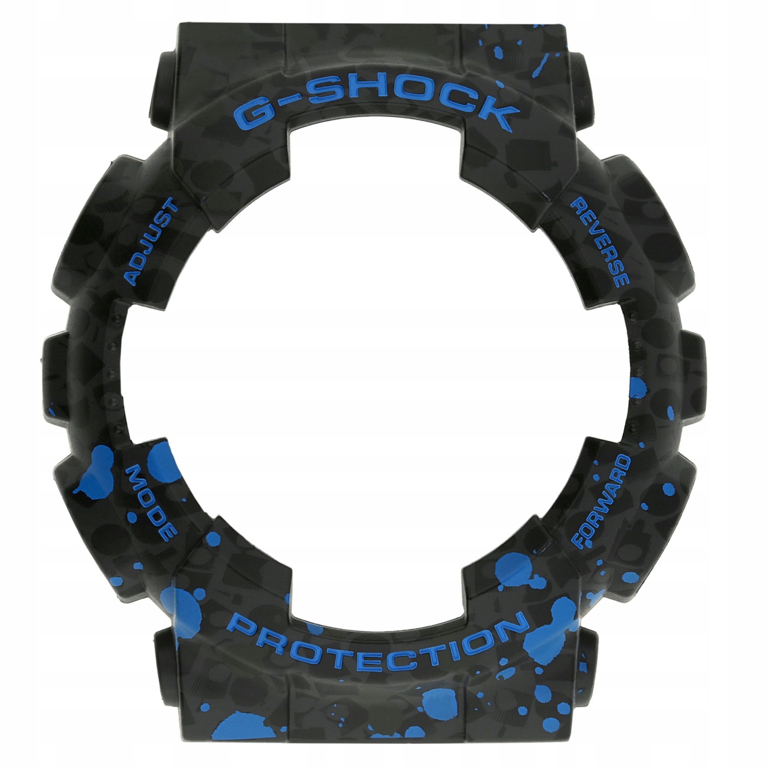 Bezel pro hodinky krytka pouzdra Casio 10545263 černá, modrá