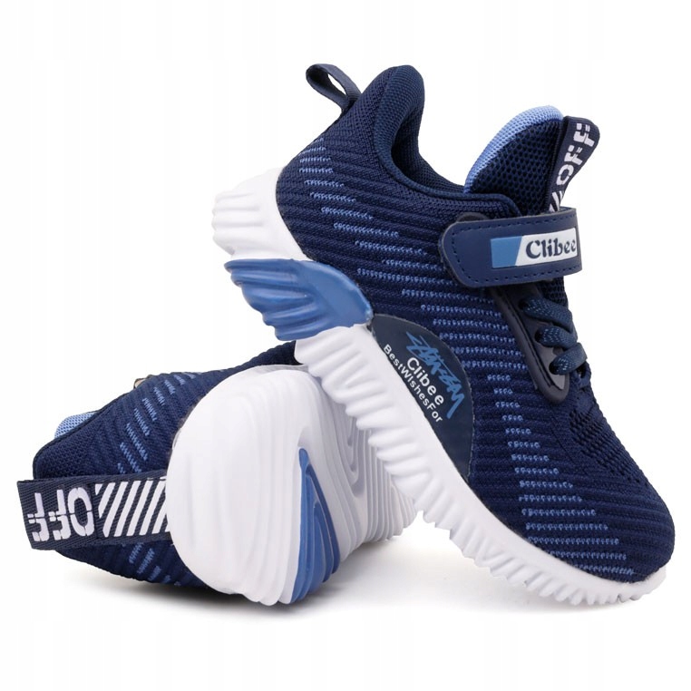 

Buty sportowe dziecięce na rzepy granatowe lekkie