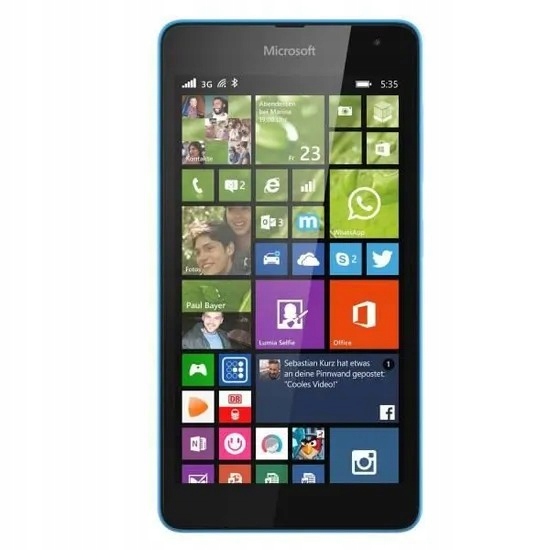 Smartfon Microsoft Lumia 535 Dual Sim 1 Gb 8 Gb 3G niebieski