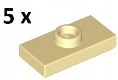 

Lego Tan Plate 1x2 Jumper 15573 5szt
