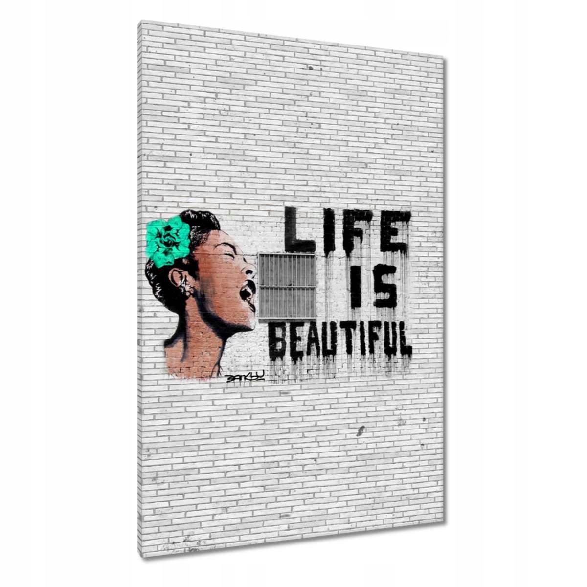 Obrazy 80x120 Banksy Life jsou krásné