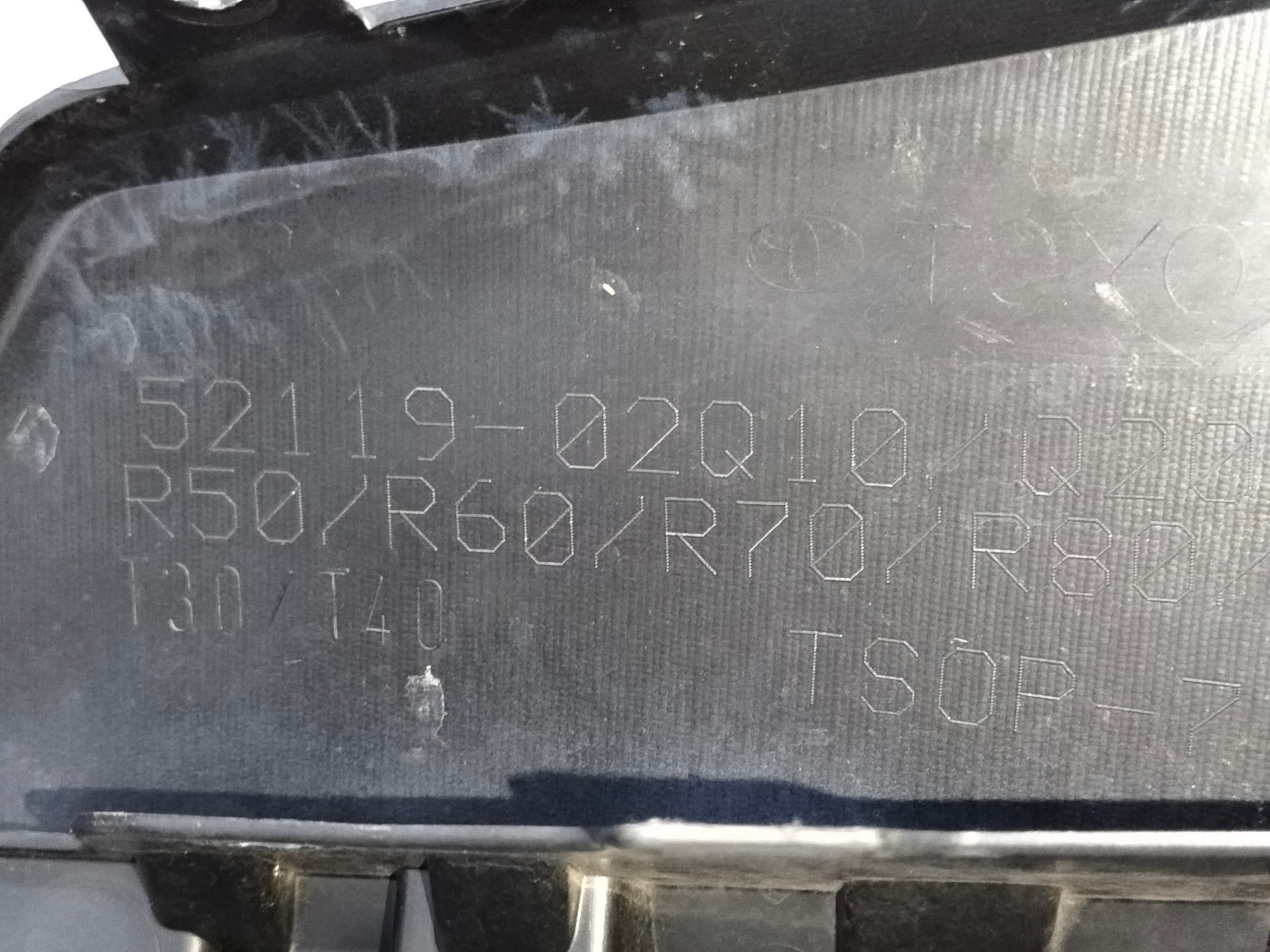 front bumper front TOYOTA COROLLA E21 18 SDN without washers below 4x PDC