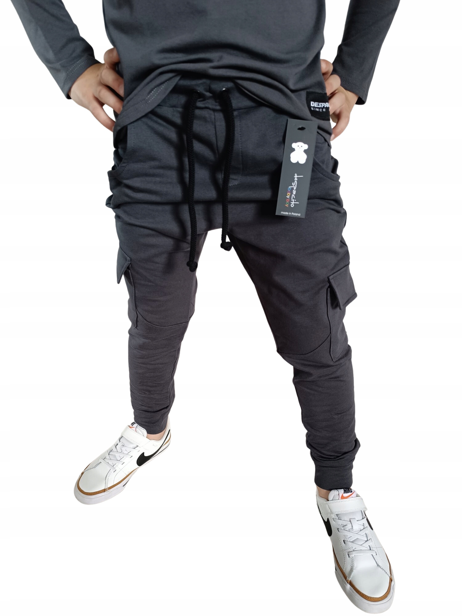 Spodnie Despacito cargo grafit 98