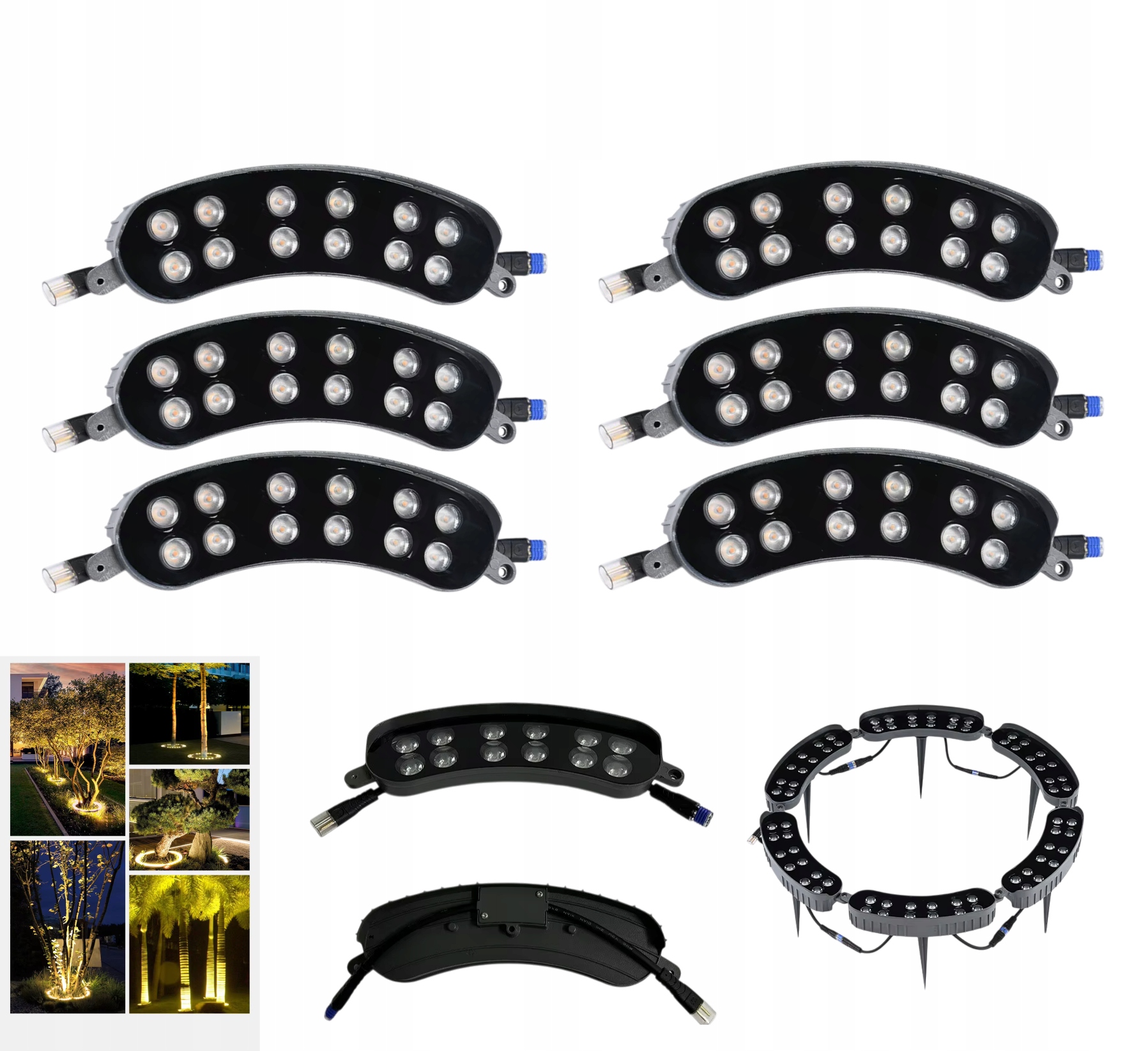 Lampa Led podsvietenie pre stromy 12W 230V IP65 teplá biela 3000K 6ks