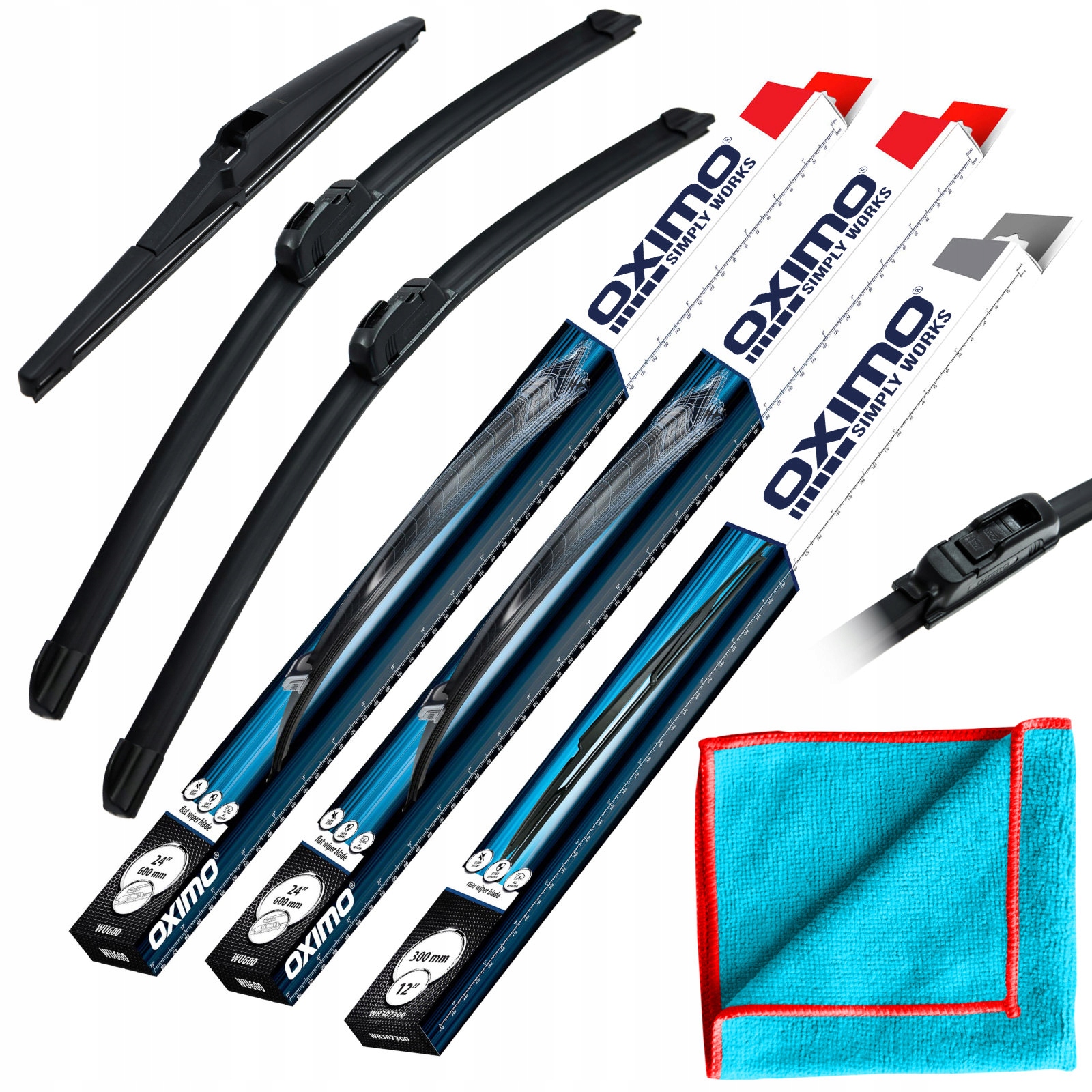 Wycieraczki Zestaw Przód Tył Renault Clio 2 II 03.1998-05.2009 Hatchback