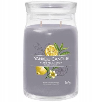 Yankee Candle Černý čaj a citron Svíčka Signature (černý čaj a citron)