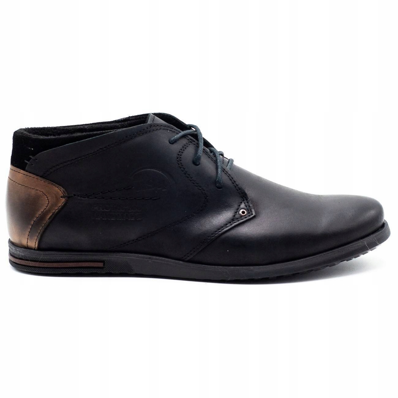 

Czarne Skóra naturalna Buty Polbut r.41