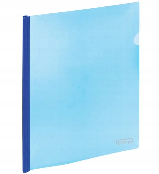Skoroszyt zaciskowy niebieski GRAND