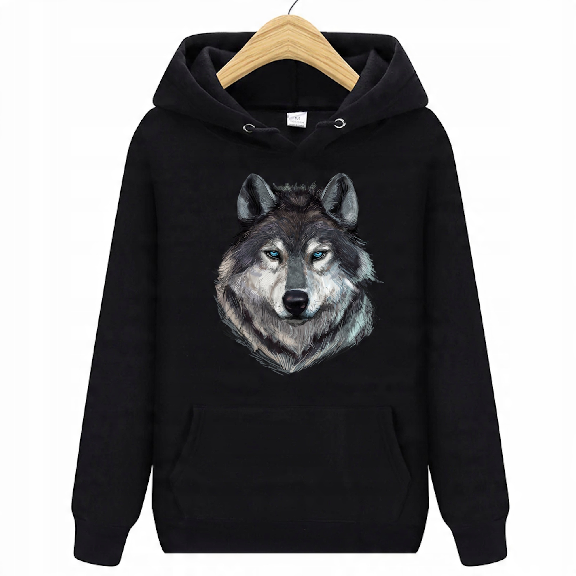 

Bluza Z Wilkiem Damska Z Kapturem Wilk S