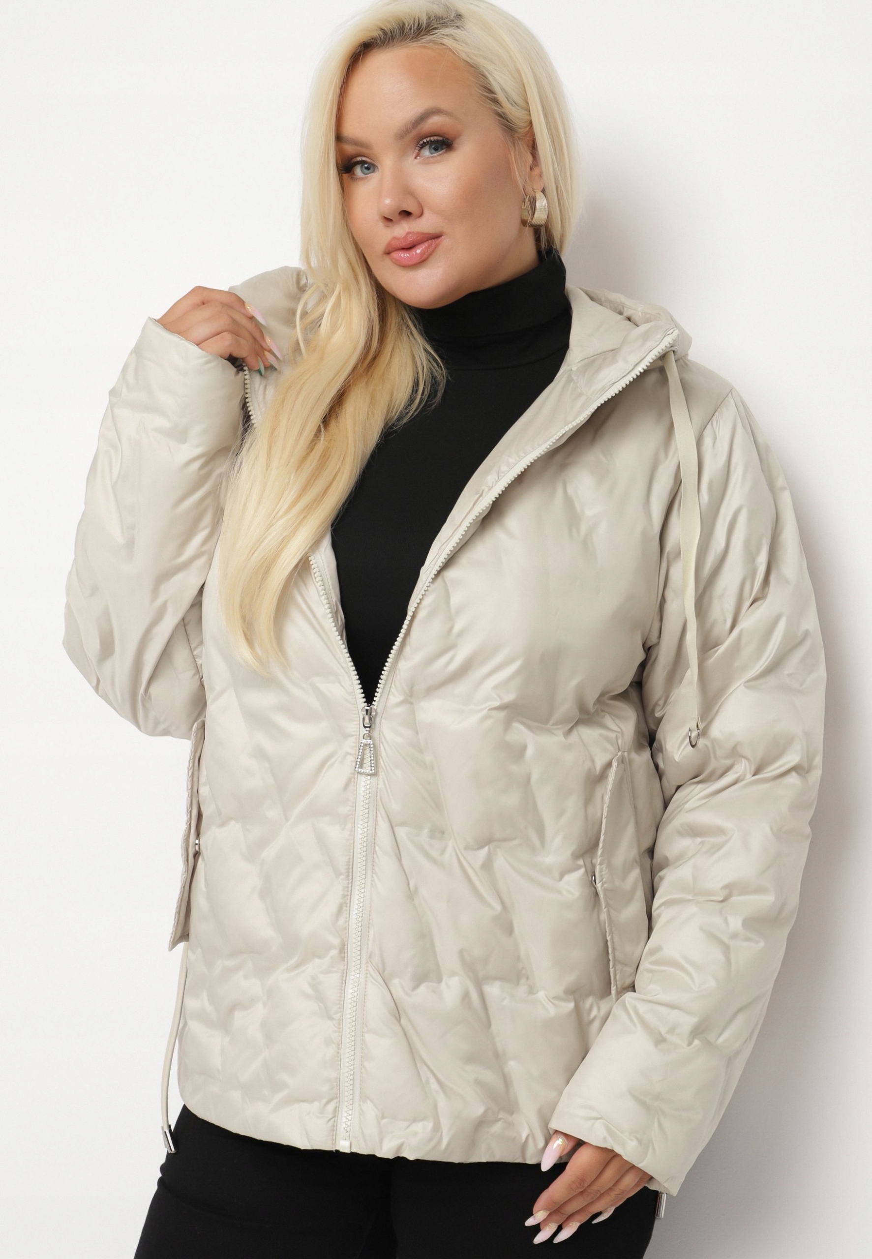 Born2Be Světle béžová dámská bunda 6XL