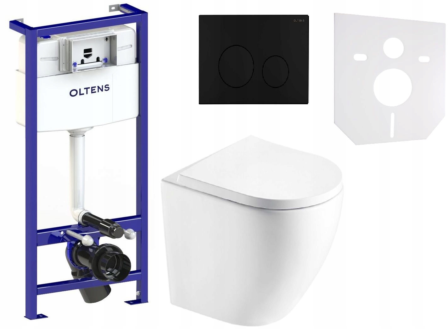 MISKA WC HAGSER STELAŻ OLTENS CZARNY PRZYCISK