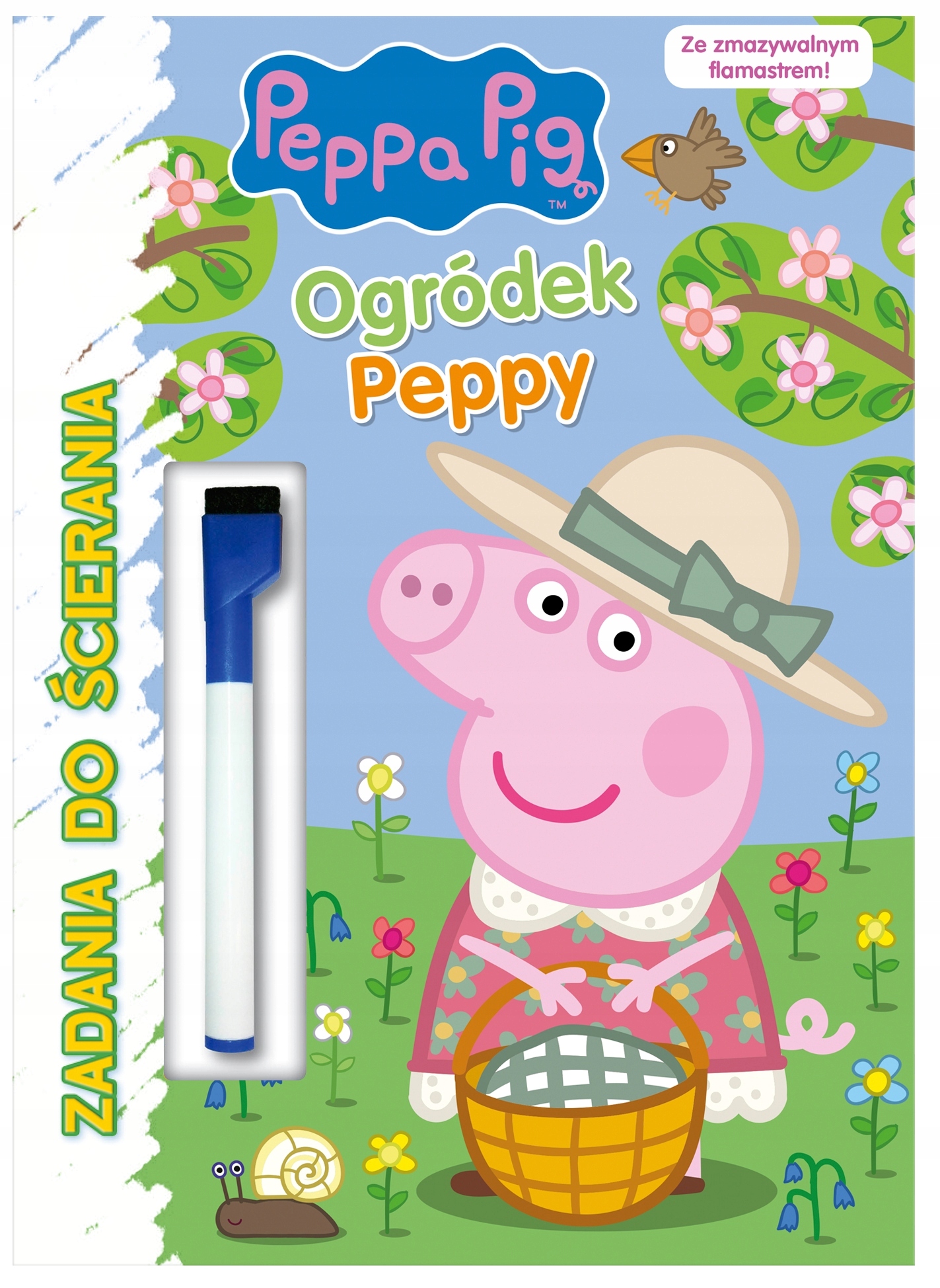 

Peppa Pig Zadania do ścierania Ogródek Pepy+ Pisak