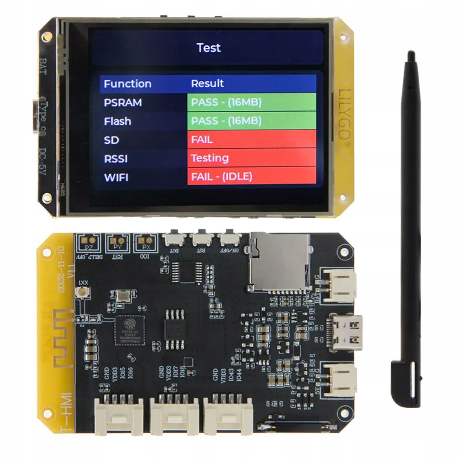 ESP32-S3 LilyGO T-hmi dotykowy LCD 2.8" ST7789 WiFi Bluetooth slot Tf