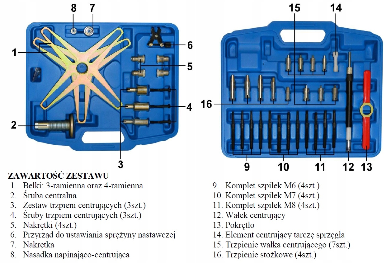 SCIAGACZ SPRZEGIEL DWUMASOWYCH SAMONASTAWNYCH SAC2 Weight with packaging 8 kg