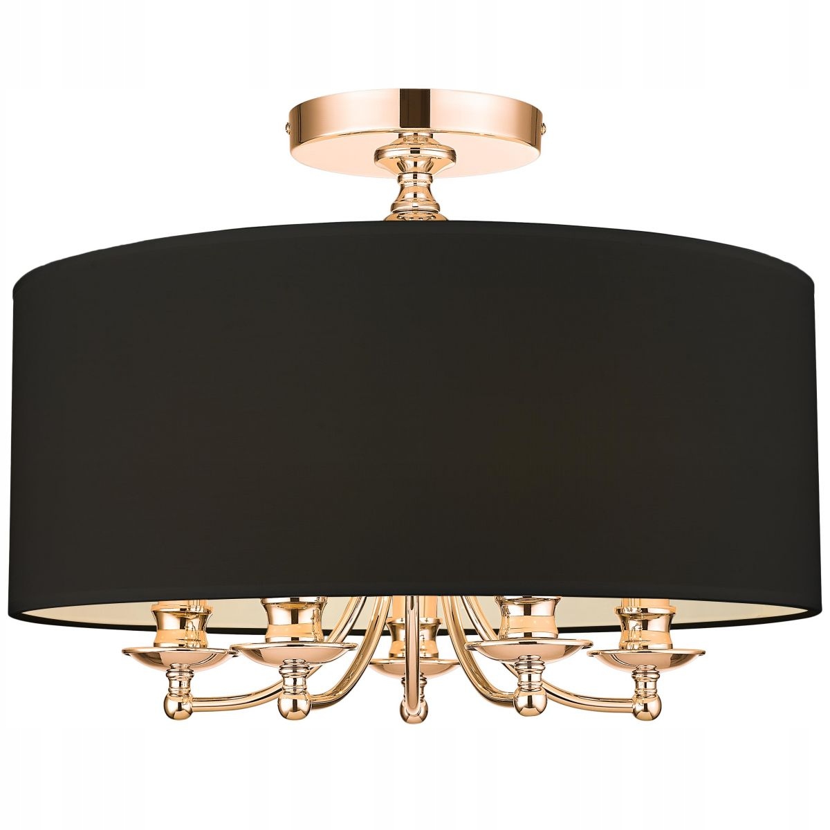 Lampa sufitowa plafon Cosmo Light Abu Dhabi C05442AU-BK 4xE14 złota