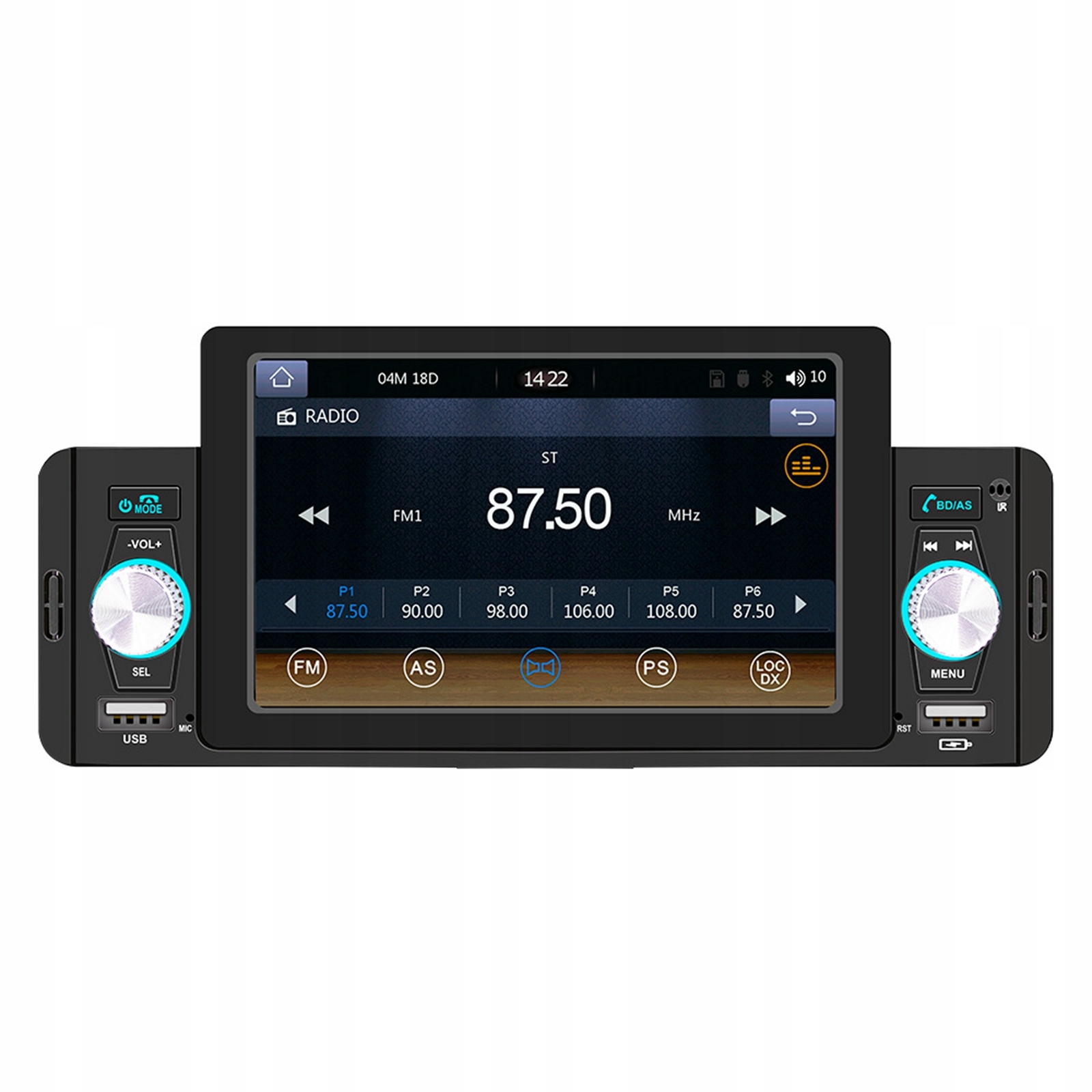 RADIO SAMOCHODOWE 1DIN 5''ANDROID 6 GPS 60W X 4 Marka bez marki