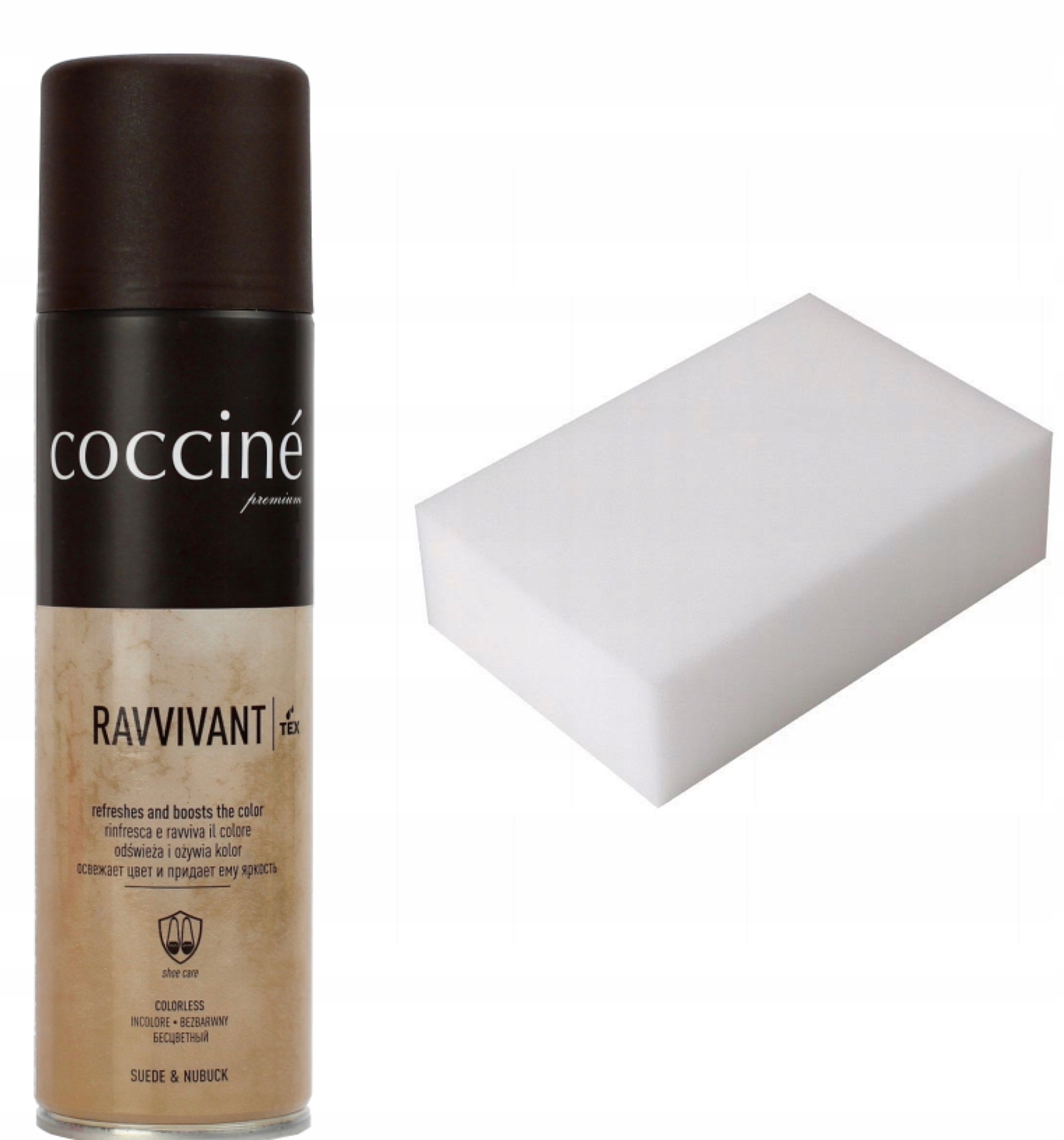 RENOWATOR DO ZAMSZU CZARNA FARBA DO BUTÓW +GĄBKA