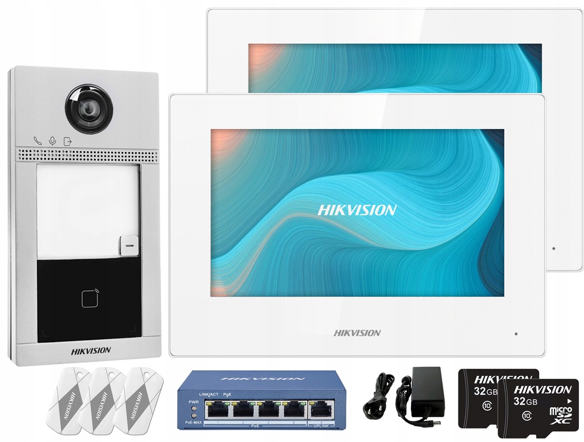 Videovrátnik Domofon Hikvision WiFi PoE Krútená dvojlinka