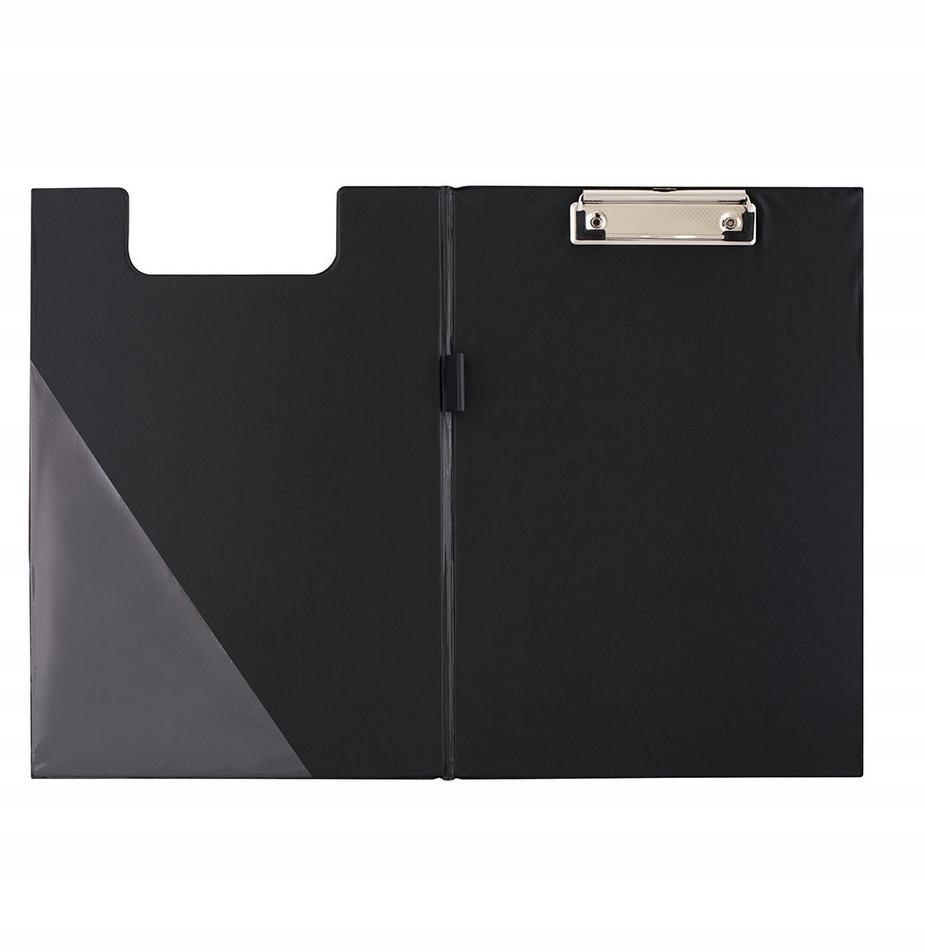TECZKA DESKA A4 Z KLIPEM I OKŁADKĄ PVC CZARNA