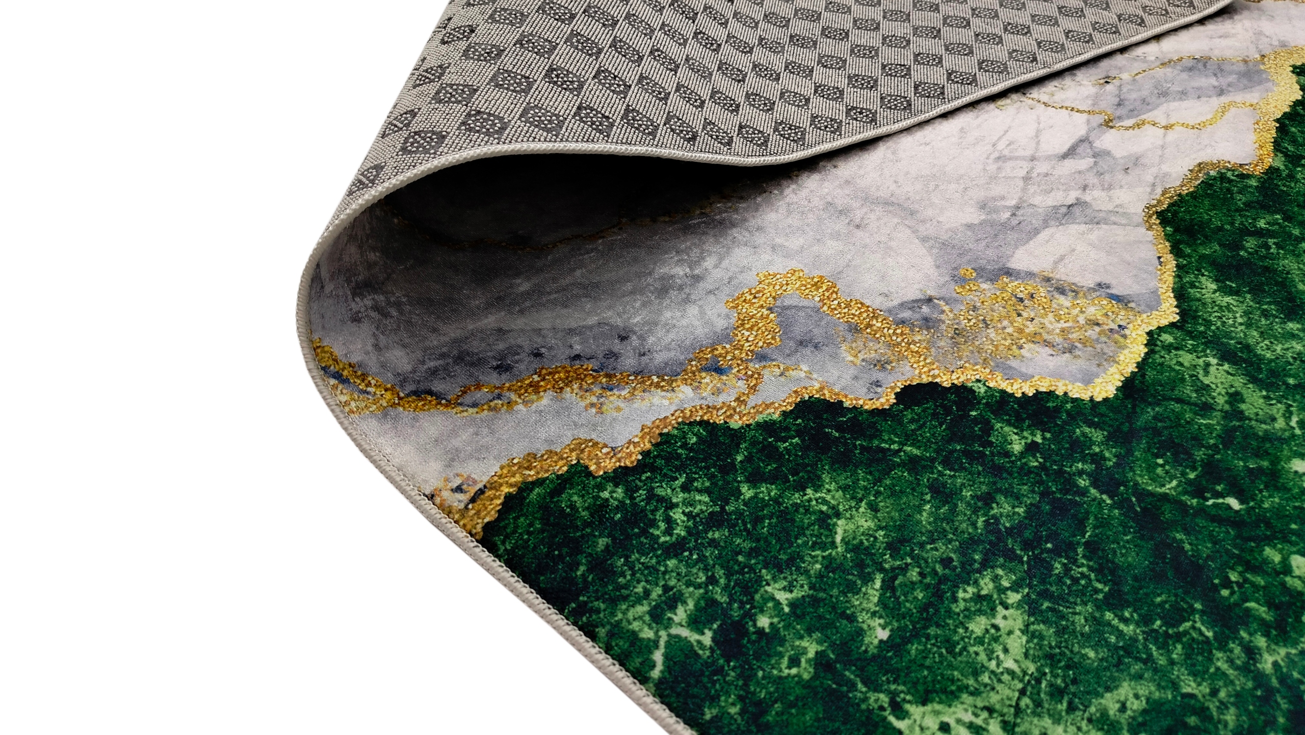 DYWAN 120x170 MARMUR ANTYPOŚLIZGOWY ZIELONY LOFT NOWOCZESNY MODNY DO POKOJU Długość 170 cm