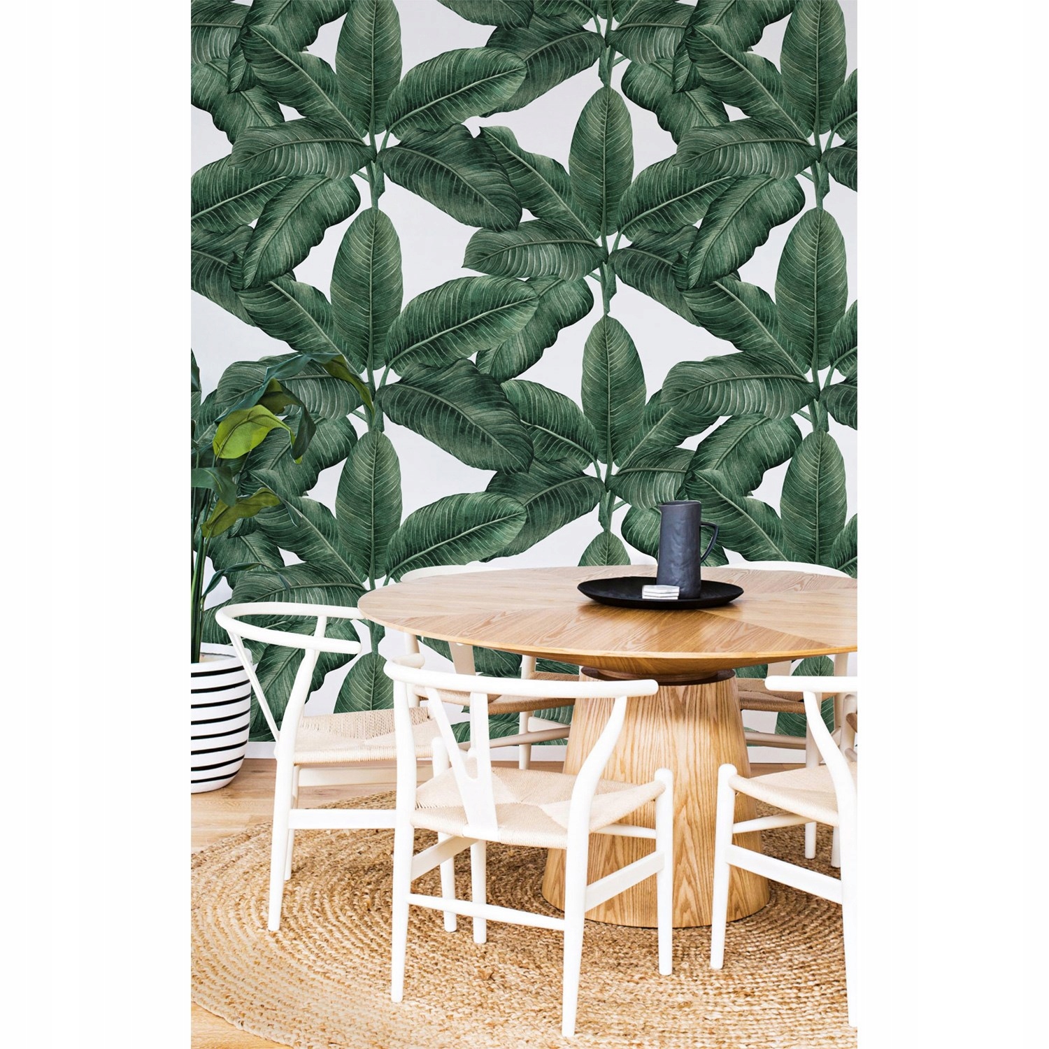 

Flizelinowa fototapeta Liść banana kwiaty 250x104