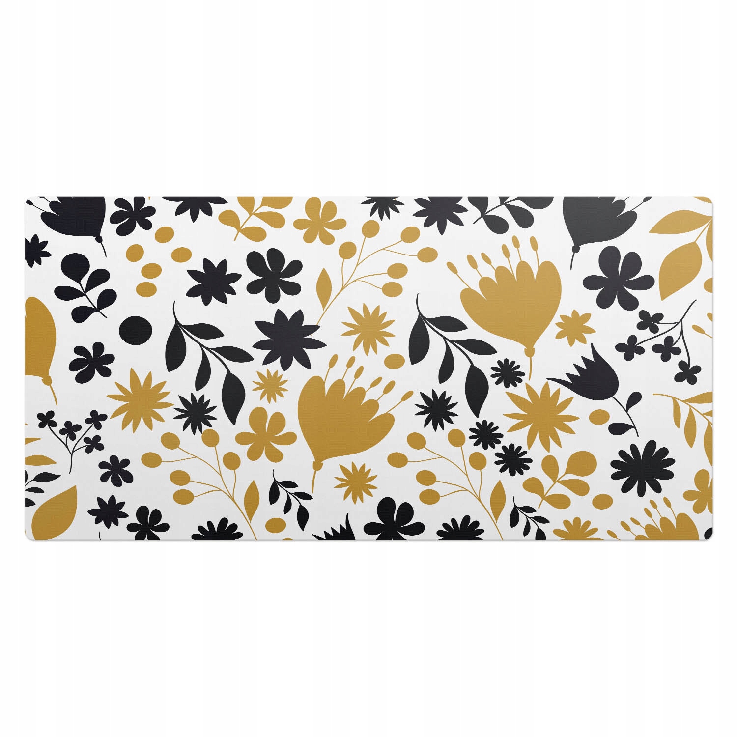 Ochranná Podložka Podložka na stůl Vzor květin v retro stylu 100 x 50 cm