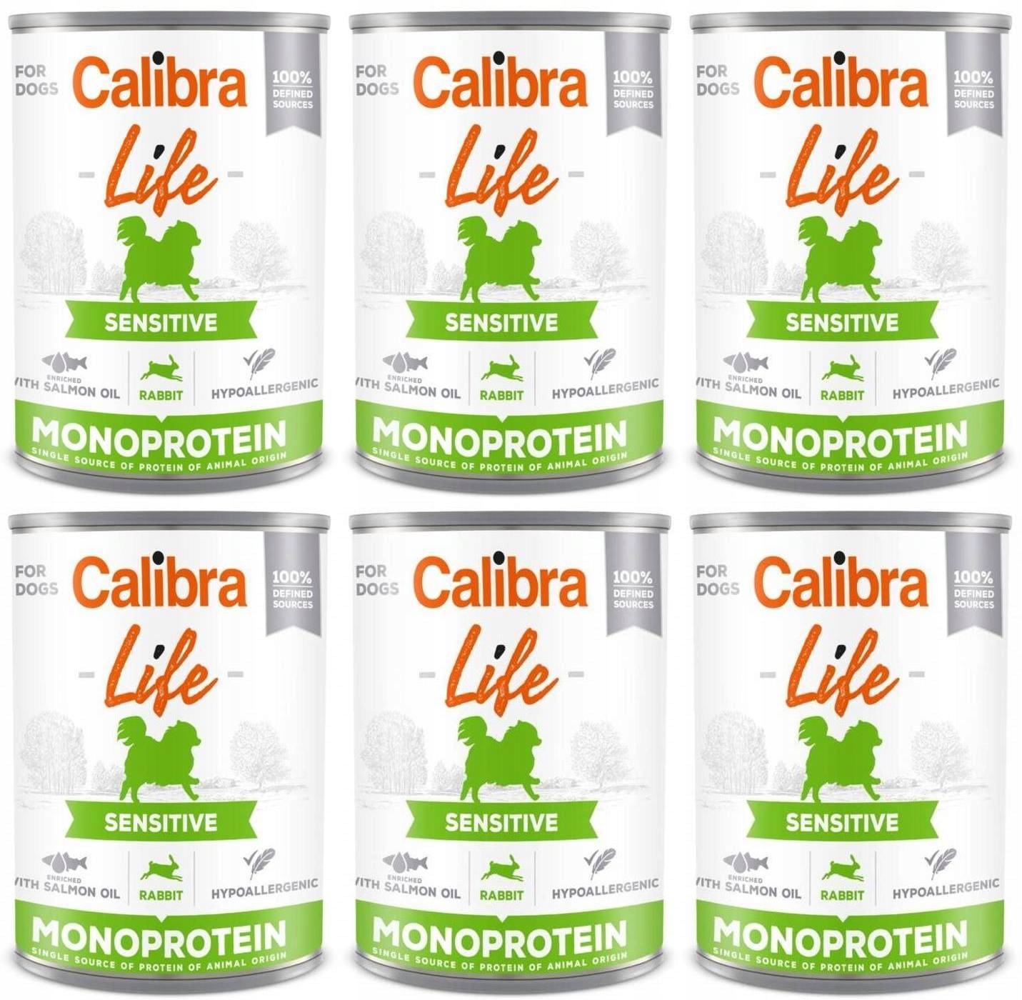 Levně Calibra Dog Life Adult Monoprotein Králík 6 x 400 g