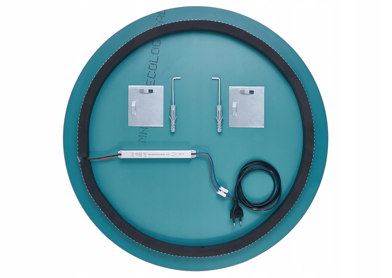 LUSTRO LED OKRĄGŁE PODŚWIETLANE ŁAZIENKOWE Fi: 60cm Wysokość 600 mm