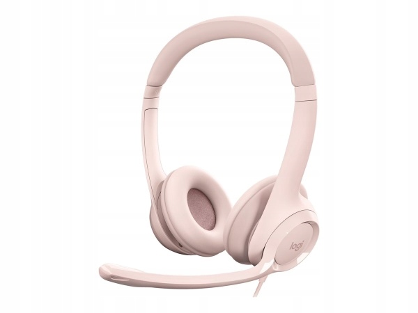 Logitech headset Headset H390, rózsaszín