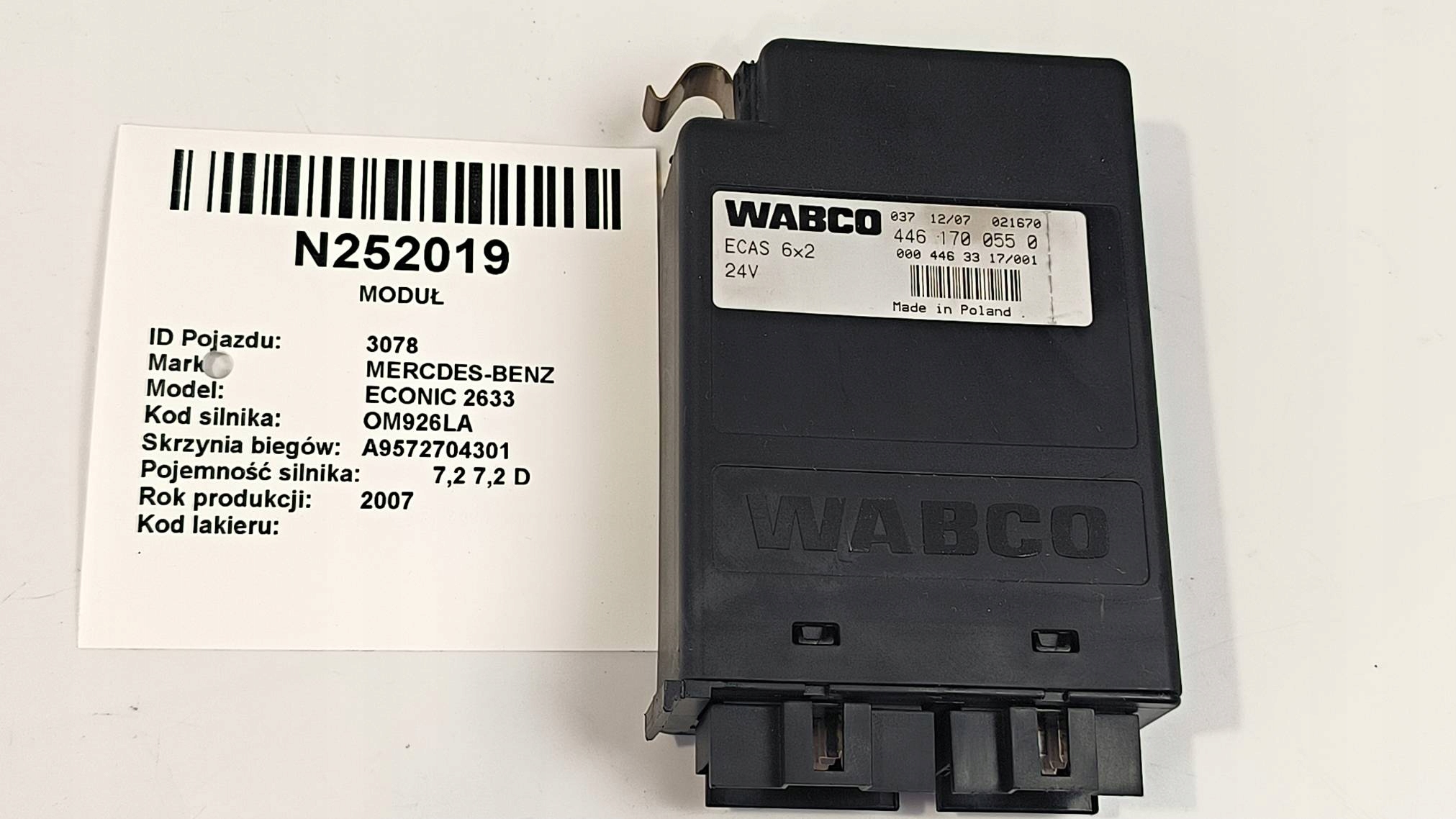modulo 4461700550 WABCO mercedes-BENZ ECONIC 2633