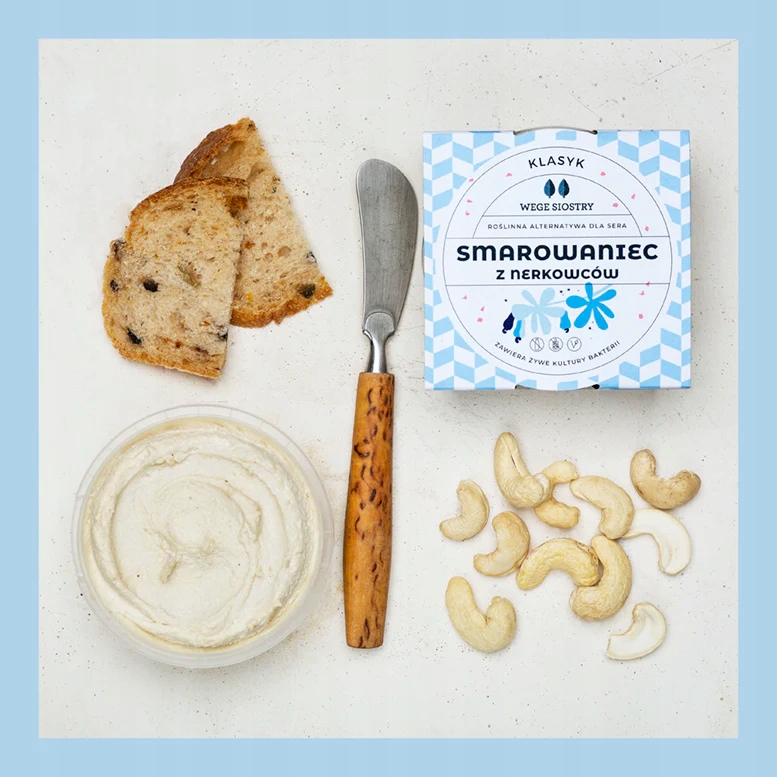 Smarowaniec z nerkowców 60% klasyk 150 g Cechy dodatkowe wegańskie wegetariańskie
