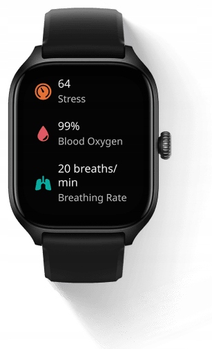 Smartwatch Amazfit GTS 4 czarny + Waga Smart Scale Kolor koperty czarny