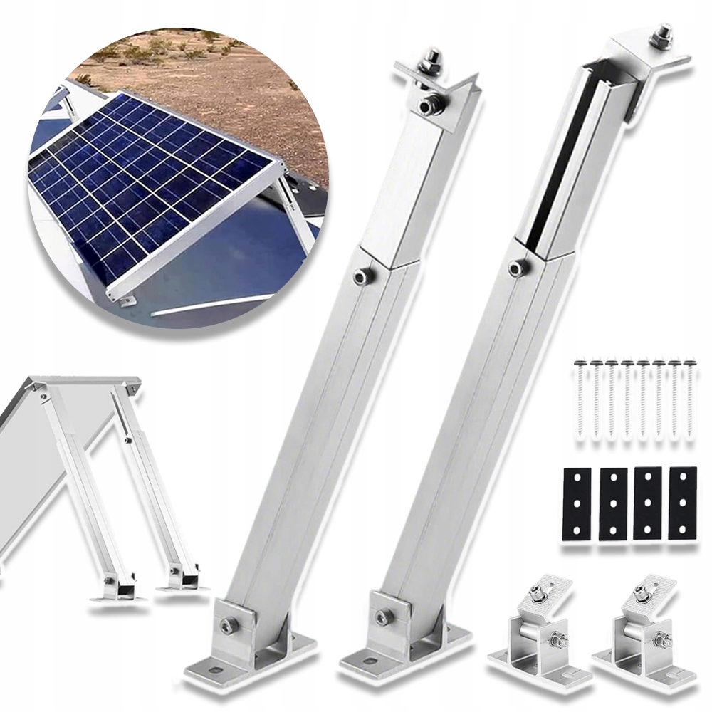 Držák S Nastavitelnou Základnou 15-30 ° Pro Fotovoltaický Panel Na Balkon