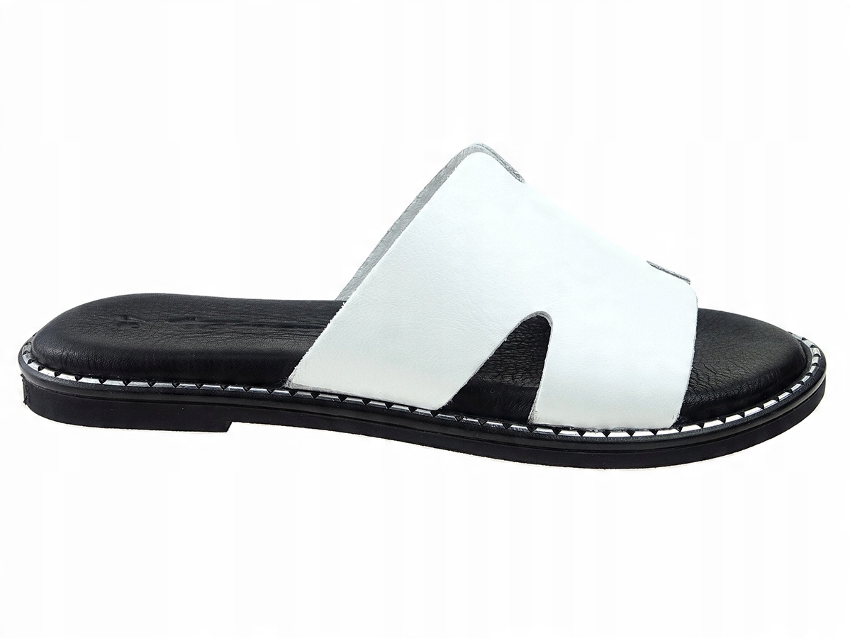 

Tamaris klapki buty 27135 białe, skóra New! 41