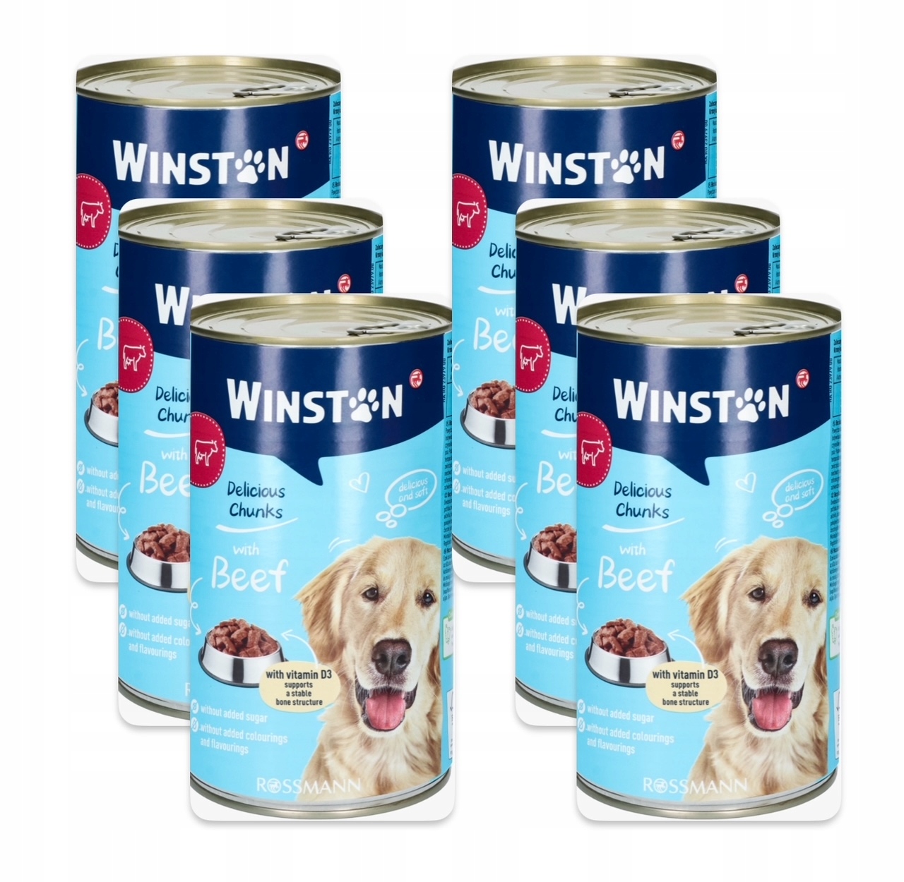 Levně Winston krmivo mokré hovězí maso 1,24 kg