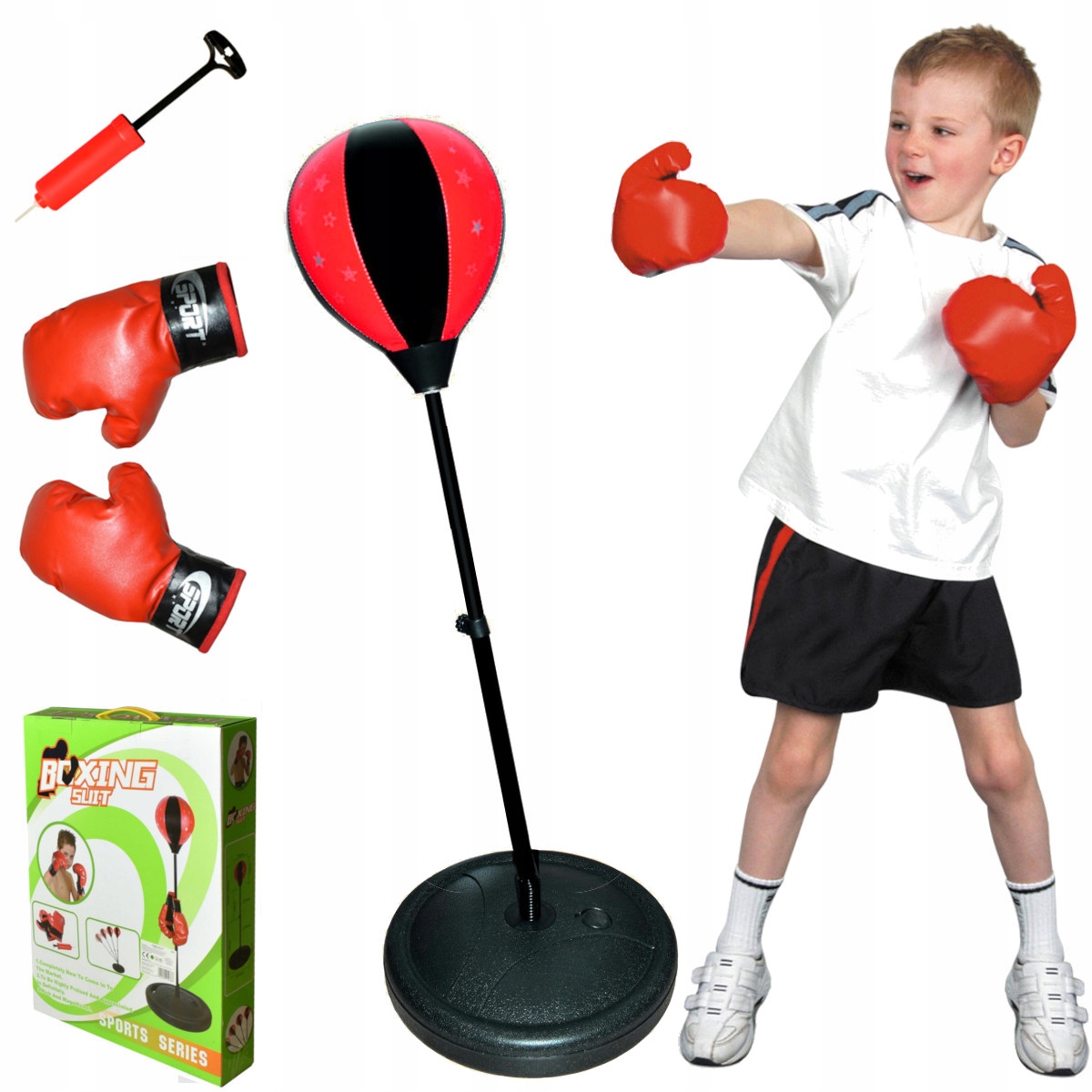 НАБОР БОКСЕРСКИЙ бокс для детей ГРУША ПЕРЧАТКИ