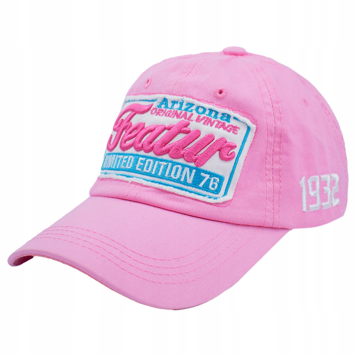 

Czapka z daszkiem Retro sportowa bejsbolówka róż