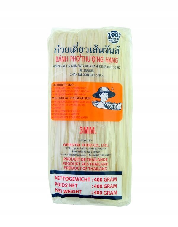 

Makaron ryżowy 3mm (roll) 400g,Farmer