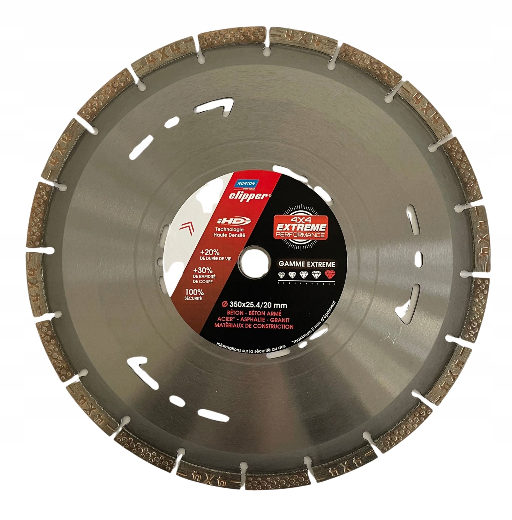 Tarcza diamentowa Norton Clipper Beton Granit Asfalt 350mm x 25,4/20mm