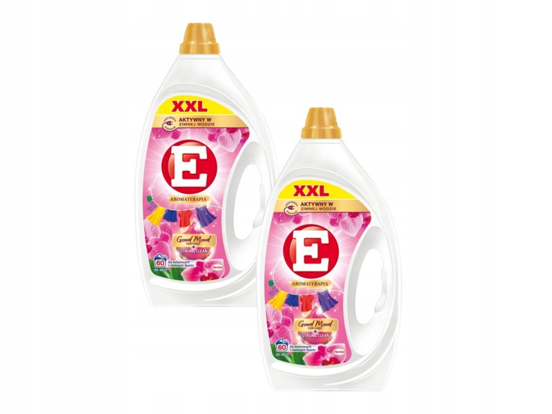 Żel do prania E Aromaterapia Orchidea do kolorowych tkanin 2 x 2700 ml
